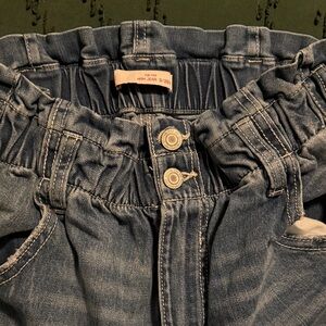 Blue Denim Elastic Waist Jeans